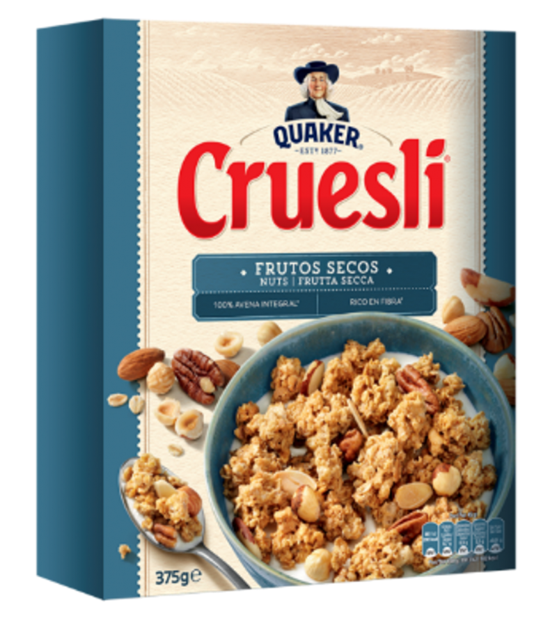 Cruesli Quaker Frutos Secos 375g