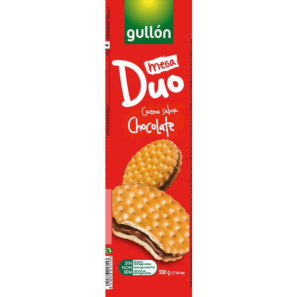 Mega Duo Chocolate Gullón – Caixa 20 Unidades