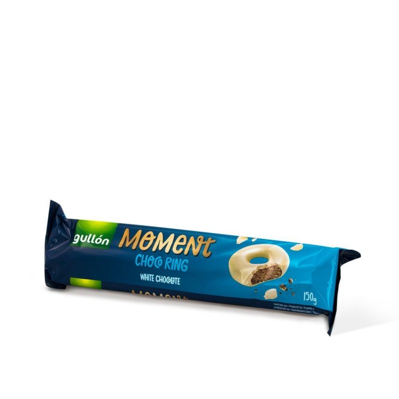 Bolachas Gullón Choco Ring Branco – Caixa 18 Unidades