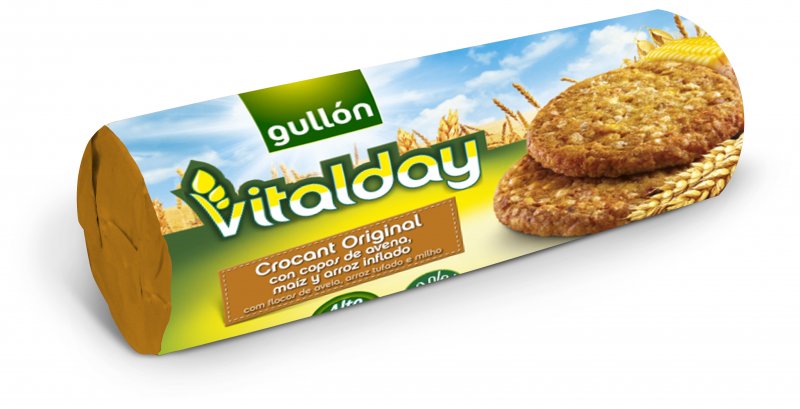 Gullón Vitalday Crocante Original 265g - Caixa com 16 unidades