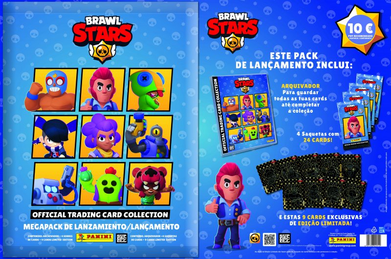 Brawl Stars – Pack de Lançamento (Arquivador + 4 Saquetas + 9 Cartas Limitadas)