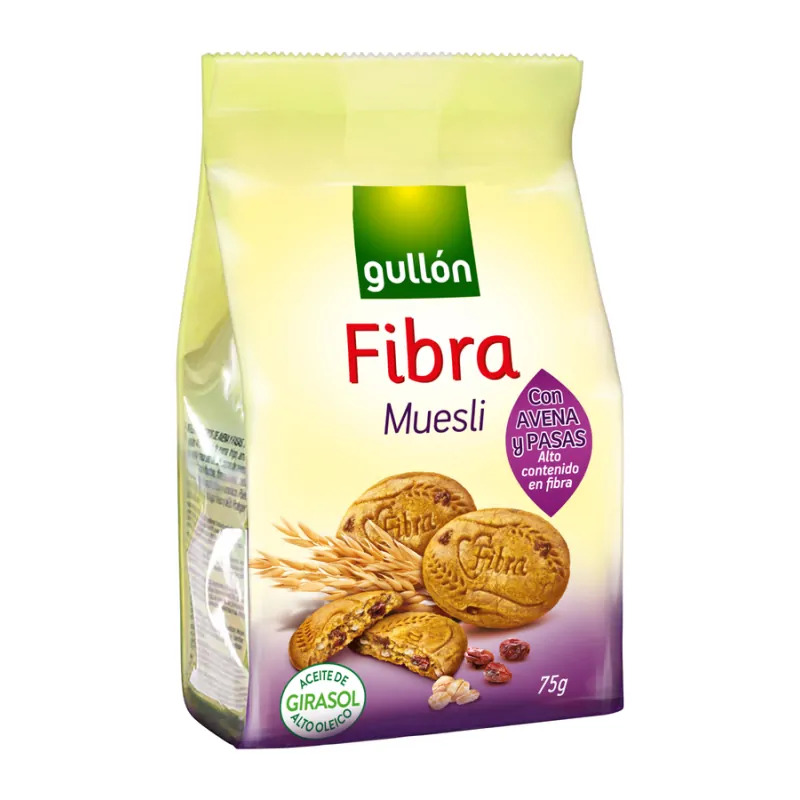 Bolachas Gullón Fibra Muesli – Caixa 12 Unidades
