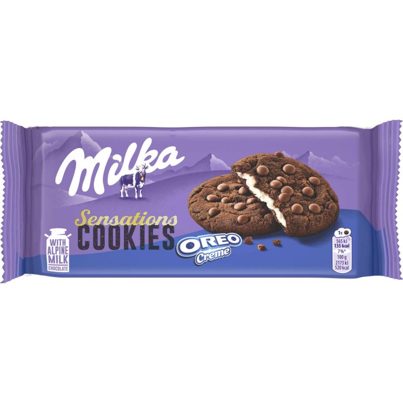 Milka Sensations Oreo – Caixa 12 Embalagens