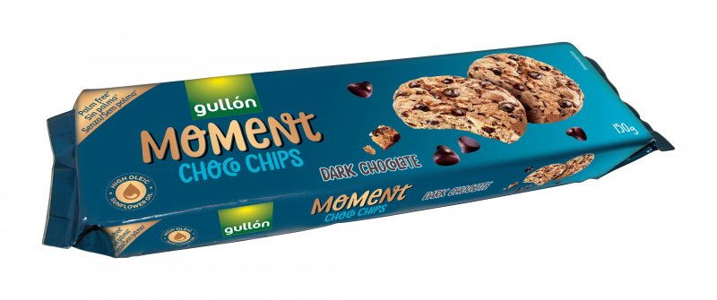 Gullón Choco Chips Chocolate Negro – Caixa 12 Unidades