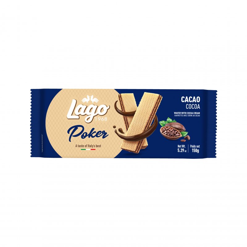 Wafers Maxi Poker Cacau – Caixa 16 Unidades