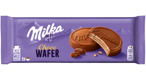 Wafer Milka Leite – Caixa 14 Unidades