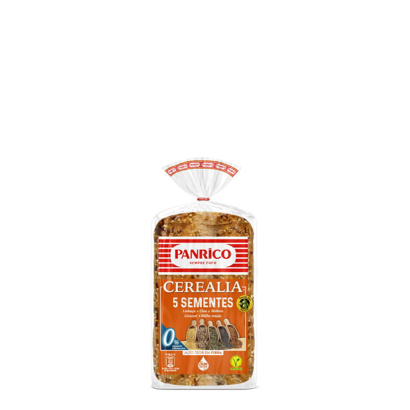 Pão de Forma Panrico 5 Sementes com Côdea – 14 Fatias