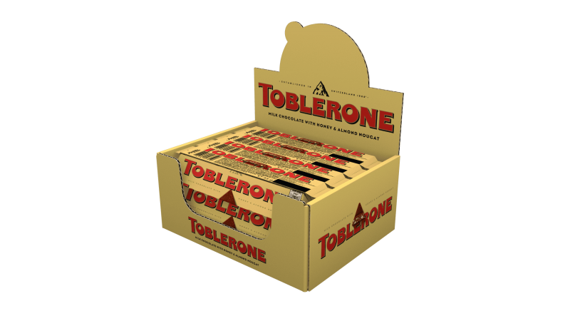 Toblerone Barra de Chocolate Leite 35g – 16 Unidades