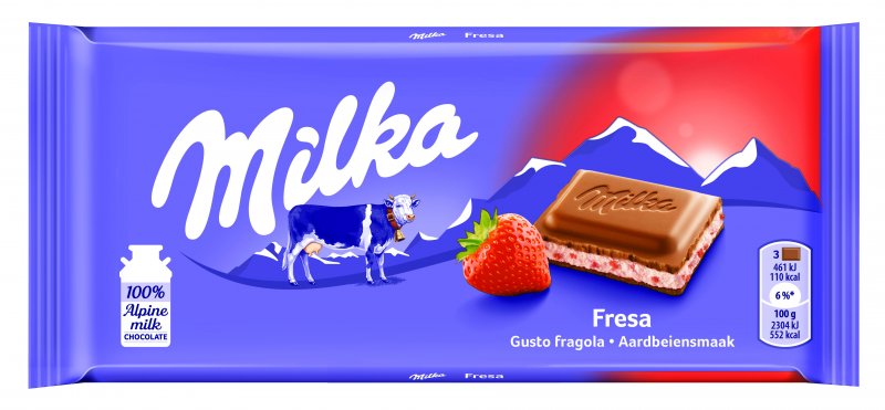 Milka Tablete Morango & Iogurte – Pack 22 Unidades