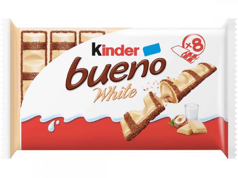 Kinder Bueno White 39g – Embalagem 8 Unidades