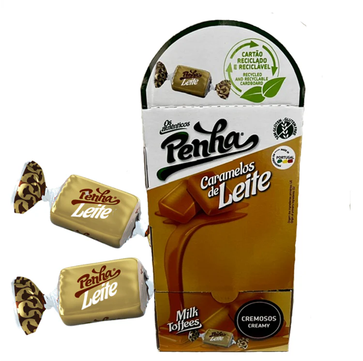 Caramelos Tradicionais Leite Penha – Display 1Kg