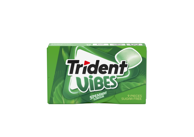 Pastilhas Trident Vibes Spearmint – Display 16 Unidades