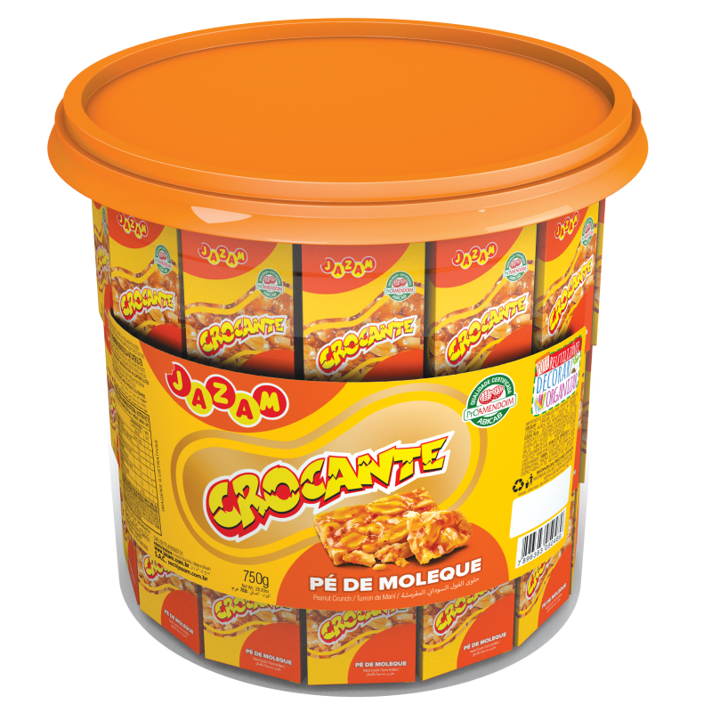 Pé de Moleque Crocante – Pote 50 Unidades