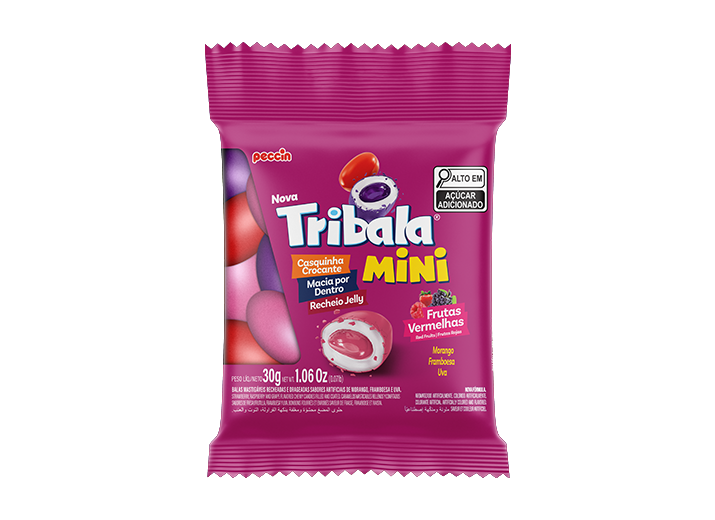 Rebuçados Tribala Mini Frutos Vermelhos - Pack 12 Saquetas