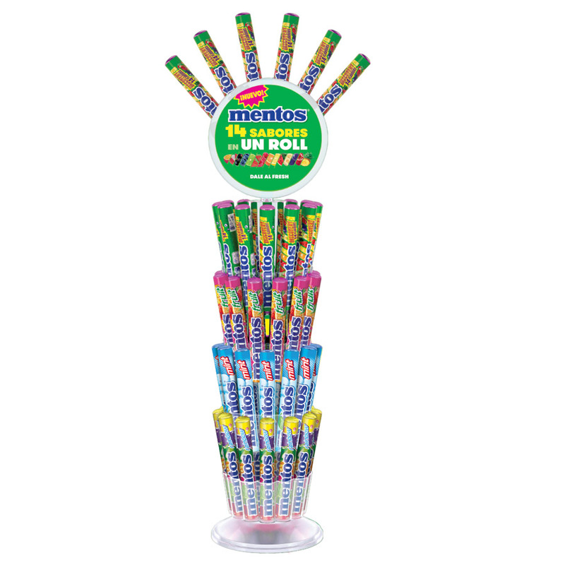 Expositor Mentos Espiga 49 + 5 Oferta