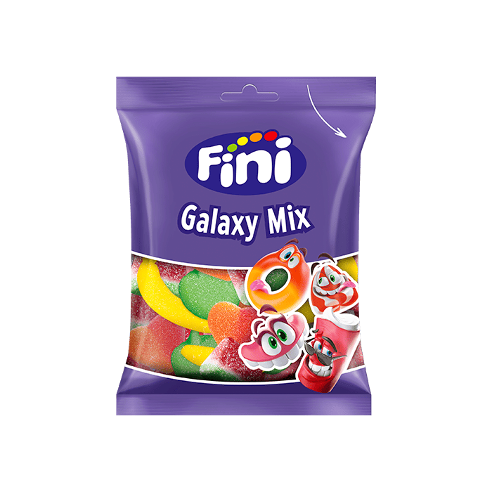 Fini Galaxy Mix Açúcar 90g – Caixa 12 Saquetas