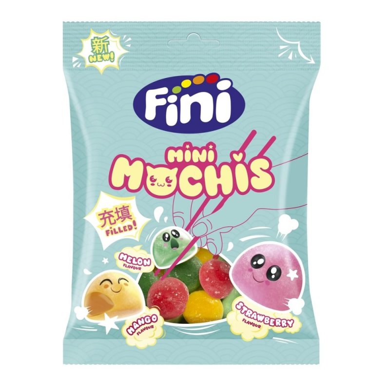Fini Mini Mochis Recheados 90 g - Caixa 12 Saquetas