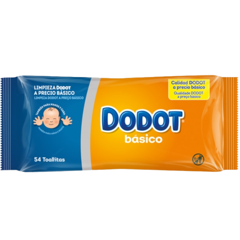 Toalhitas Dodot Básico 54 Toalhitas – Caixa 18 Unidades