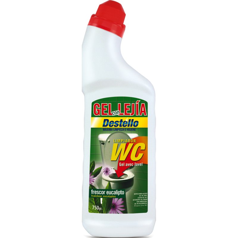 Destello Gel Lixívia WC Eucalipto 750 ml