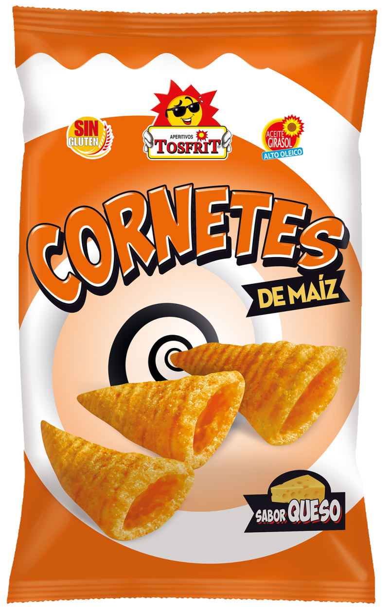 Cones de Milho Tosfrit 130g – Caixa 20 Unidades