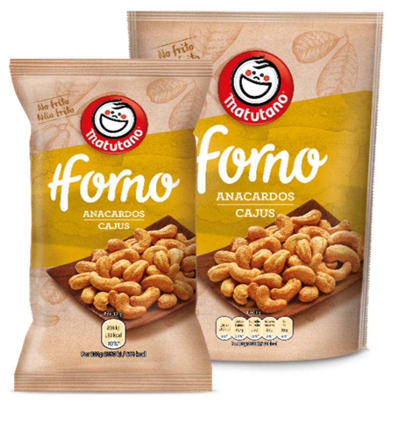 Cajus Tostados no Forno Matutano 32g