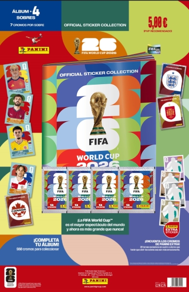 Pack Panini FIFA World Cup 2026 - Caderneta + Cromos