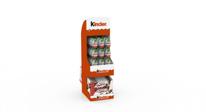 Expositor Kinder Ovos Surpresa e Bueno - 66 Unidades
