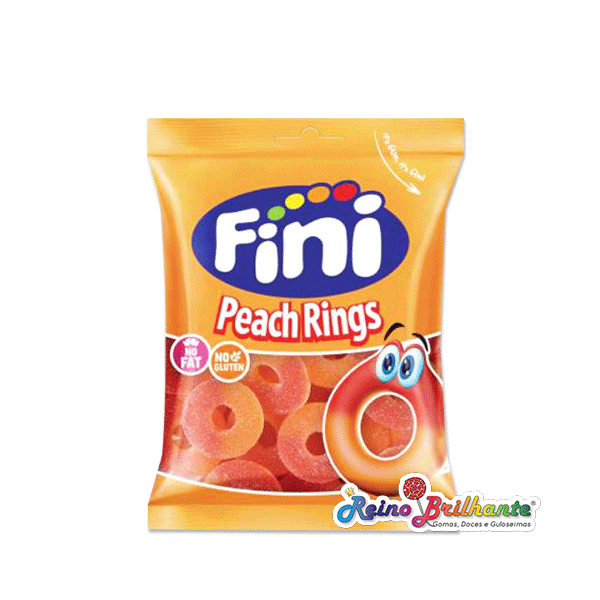Fini Aros de Pêssego 90g – Caixa 12 Saquetas
