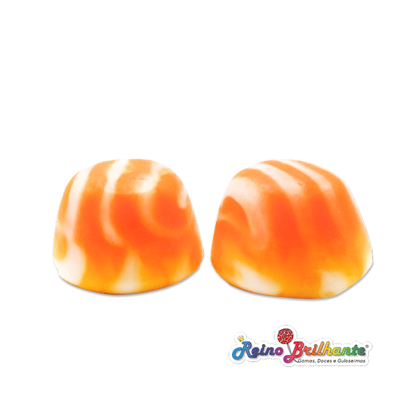 Damel Beijinhos Twist Pêssego - Saco 1 Kg