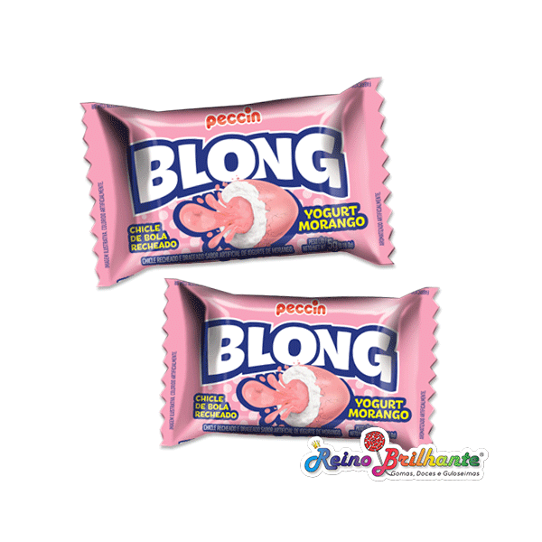 Pastilha Blong Iogurte Morango – Caixa 40 Unidades