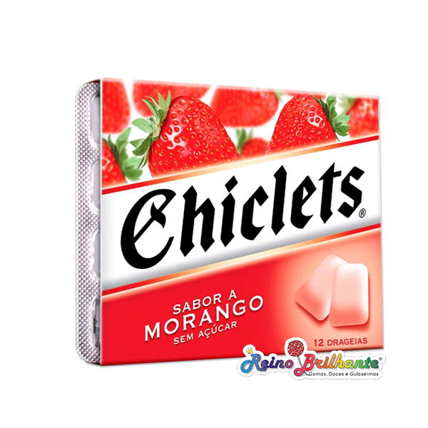 Chiclets Morango – Display 14 Unidades