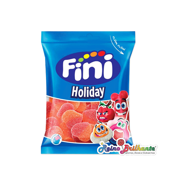 Fini Corações de Pêssego 90g – Caixa 12 Saquetas