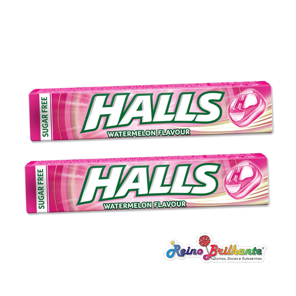Halls Melancia Sem Açúcar – Display 20 Unidades