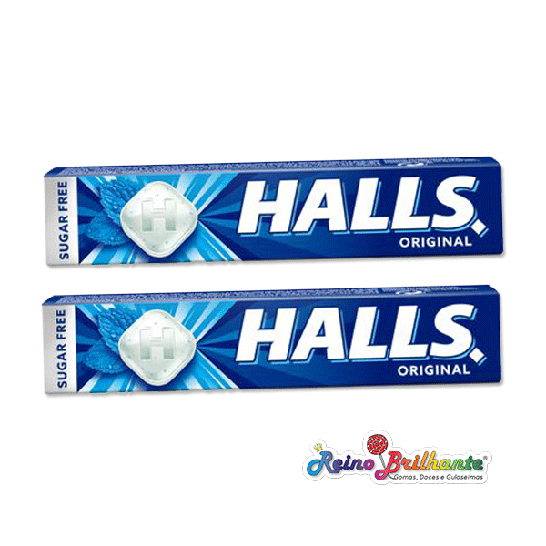 Halls Original Eucalipto Sem Açúcar – Display 20 Unidades