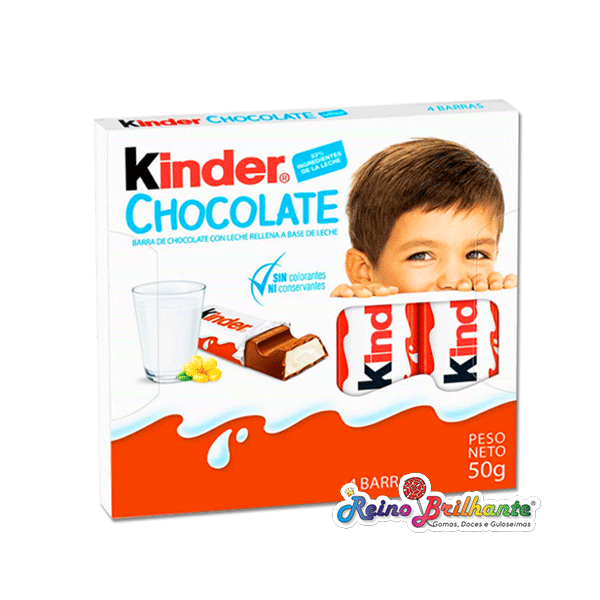 Kinder Chocolate 4 Barrinhas – Pack 20 Unidades