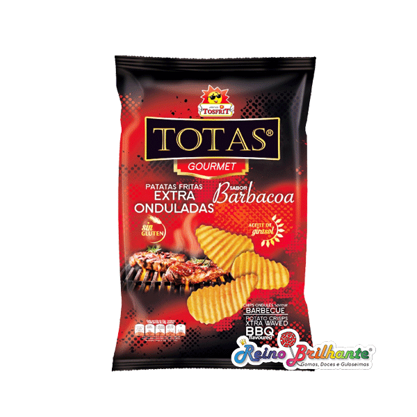 Batatas Totas BBQ Onduladas Tosfrit – Caixa 9 Unidades