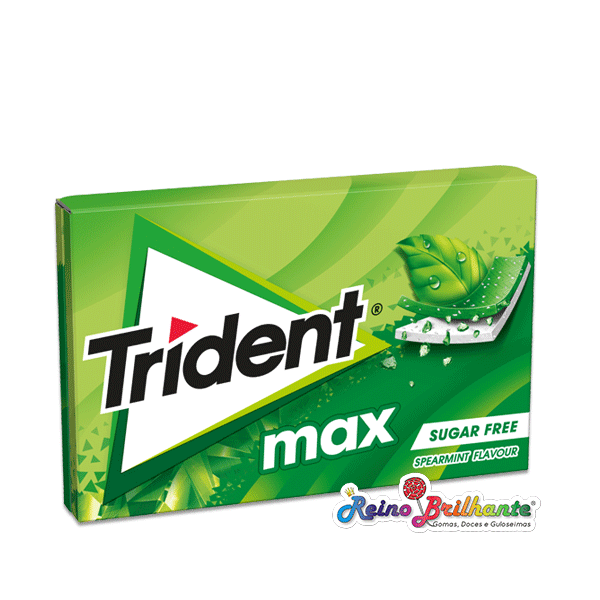 Trident Max Spearmint – Caixa 12 Unidades