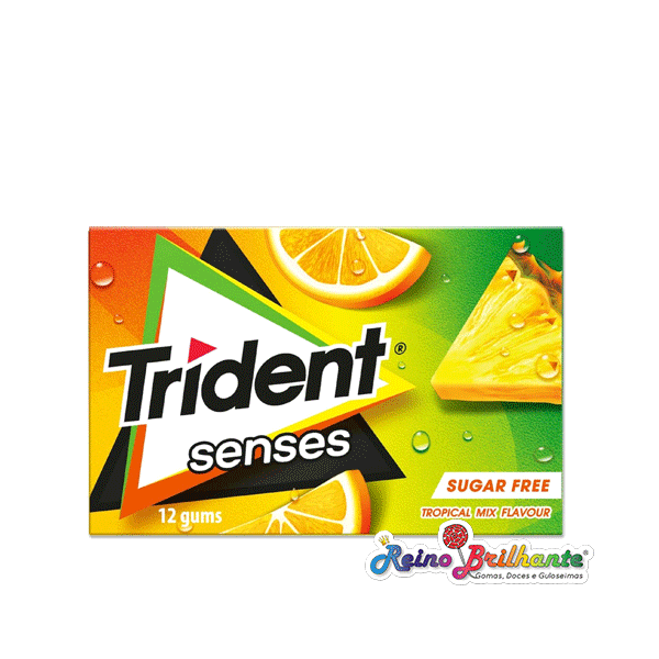 Pastilhas Trident Senses Tropical – Pack 12 Unidades