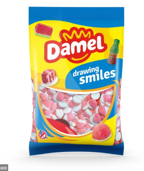 Damel Beijinhos Morango – Saco 1 Kg